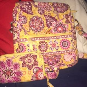 Crossbody purse with matching wallet